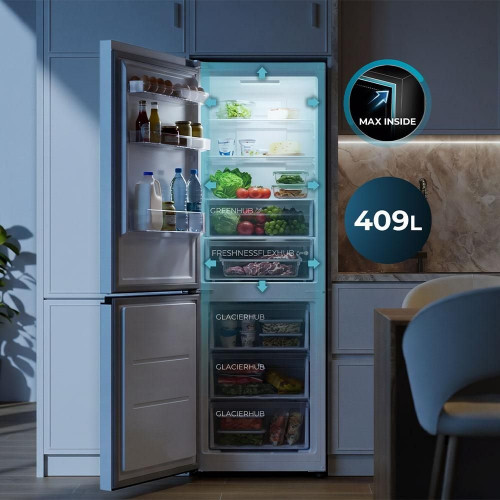 Bolero CoolMarket Combi 409 White Glass E