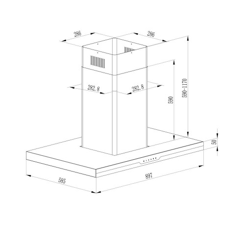 Bolero Flux ICT 908000 Glass Black A++