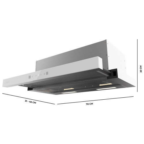 Bolero Flux TLT 704400 Glass White A+++