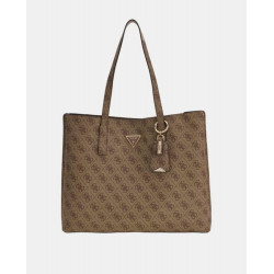 Bolso de hombro con cierre cremallera Beige