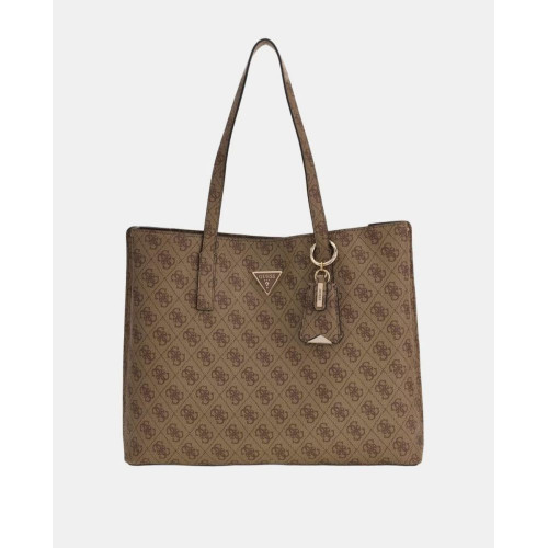 Bolso de hombro con cierre cremallera Beige