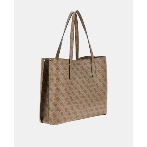 Bolso de hombro con cierre cremallera Beige