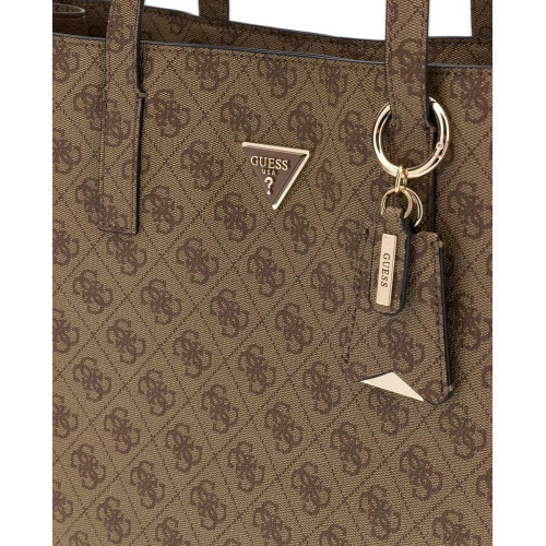 Bolso de hombro con cierre cremallera Beige