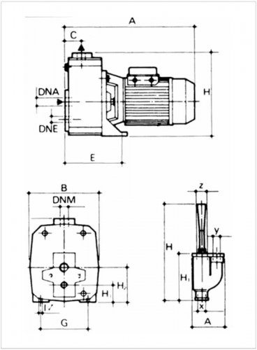 Bomba centrífuga autoaspirante dab dp 151 m monofásica de 1,1 kw con capacidad de aspiración profunda de hasta 27 m