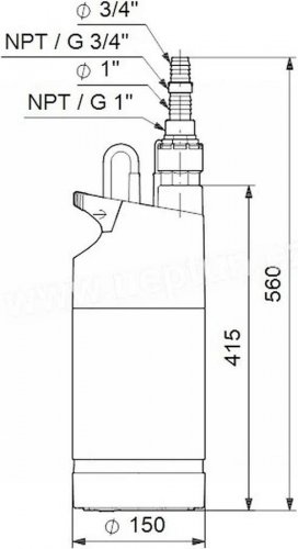 Bomba sumergible Grundfos SB 3-45 A