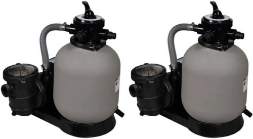 Bombas de Filtro de arena 2 unidades 600 W 17000 L/h Vidaxl