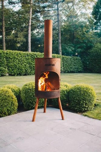 BONFEU Chimenea de leña exterior BonTon 50