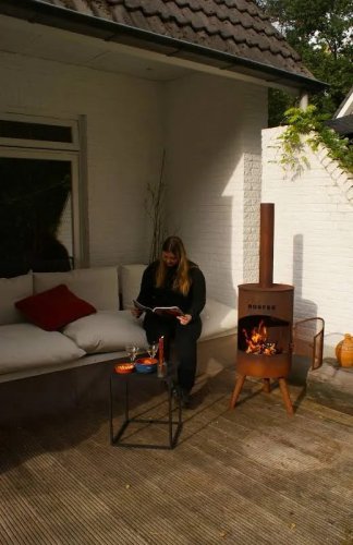 BONFEU Chimenea de leña exterior BonTon 50