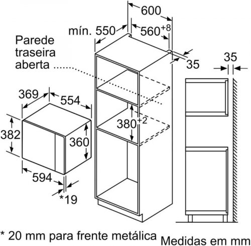 Bosch BEL554MB0 Microondas Integrable