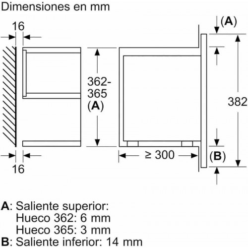 Bosch bel7321b1 Microondas Integrable