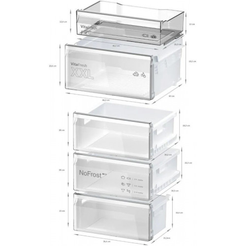 Bosch Frigorífico Combi kgn362wcf