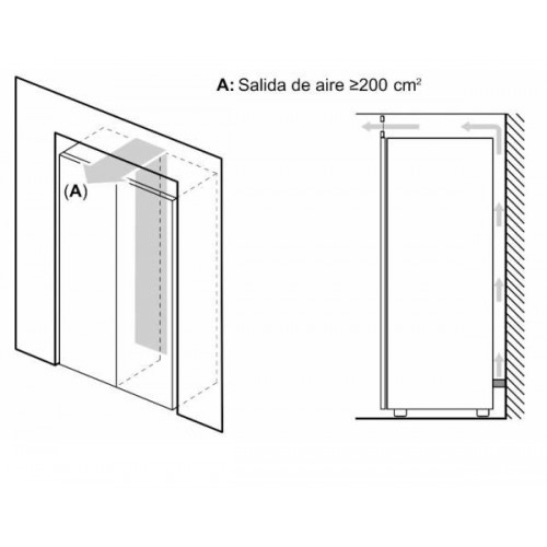 Bosch GSN36VIEP - Congelador vertical Inox Antihuellas 186 x 60 x 65 cm