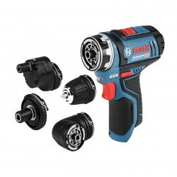 Bosch GSR 12V-15 FC para taladro inalámbrico profesional Bosch 12V batería de iones de litio diseño compacto 30Nm de par herramienta multifuncional 5
