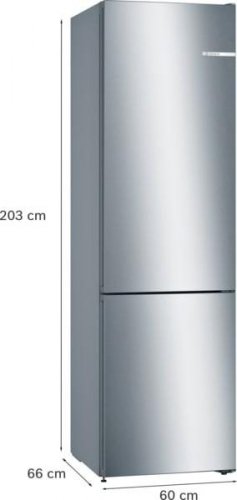 Bosch KGN39VIDB - Frigorífico combi Inox Antihuellas 203 x 60 x 66 cm