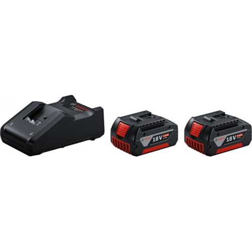 Bosch Kit de inicio 2 x GBA 18 V 4,0 Ah + GAL 18 V-40 Professional (1600A019S0)