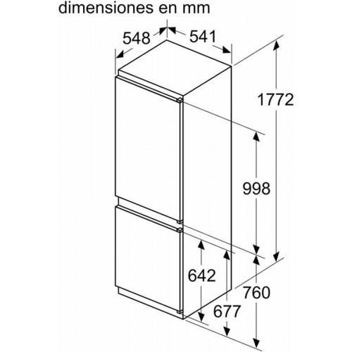 Bosch KIV86VSE0 Frigorífico Combi Integrable