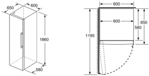 BOSCH KSV33VWEP Blanco - Nevera Una Puerta Cíclico