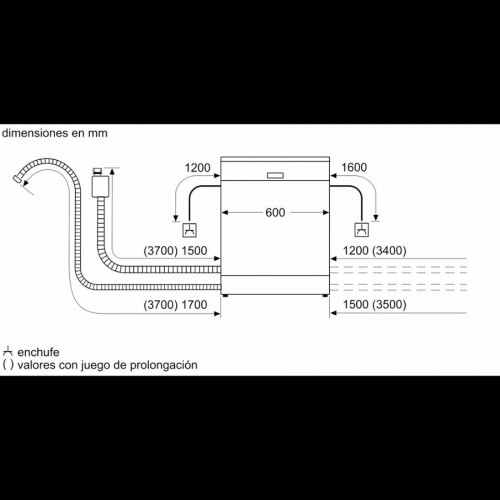 Bosch SMS6ZCW10E Lavavajillas