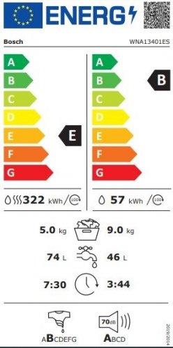BOSCH WNA13401ES Blanco - Lavadora Secadora 9KG/5KG 1400RPM
