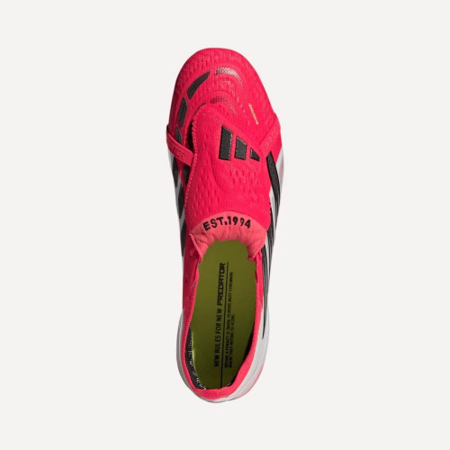Botas de fútbol de hombre PREDATOR ELITE FT FG Adidas Rojo / Negro