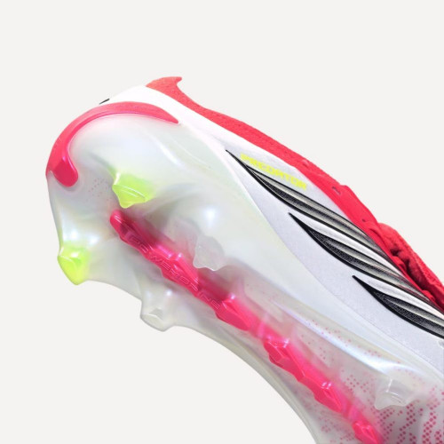 Botas de fútbol de hombre PREDATOR ELITE FT FG Adidas Rojo / Negro