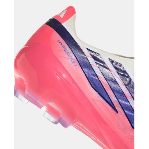 Botas de fútbol de tacos de adulto F50 Hyperfast Pro Ll Fg Adidas Blanco / Azul