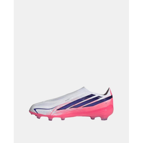 Botas de fútbol de tacos de niño F50 Hyperfast Elite Ll Fg J Adidas Blanco / Azul
