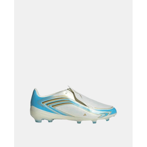 Botas de fútbol de tacos de niño F50 Messi Elite Fg J Adidas Blanco / Azul