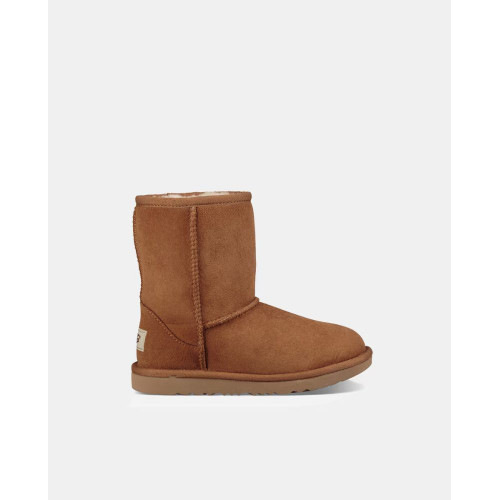 Botas de niños UGG en piel marrón Marrón