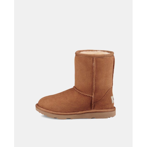 Botas de niños UGG en piel marrón Marrón