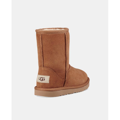Botas de niños UGG en piel marrón Marrón