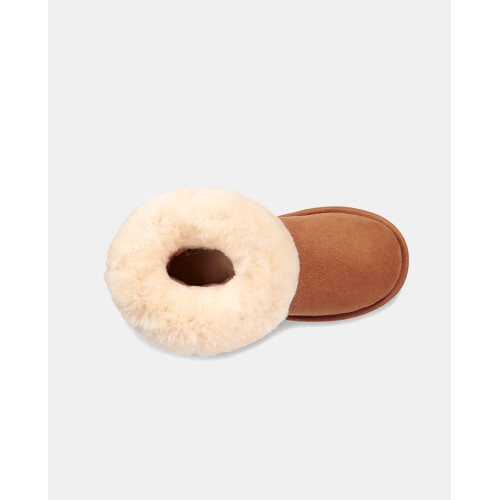 Botas de niños UGG en piel marrón Marrón