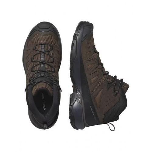 Botas de senderismo de hombre X ULTRA 360 LEATHER MID GORE-TEX Salomon Marrón