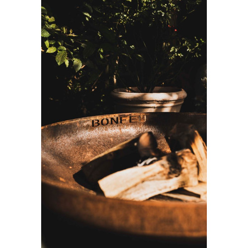 Brasero de Leña Bonbowl Plus Acero Corten Ø 100 cm