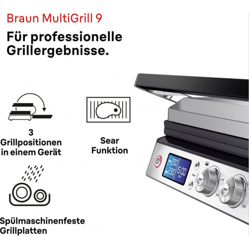 Braun MultiGrill CG 9043 + Griddle Silver