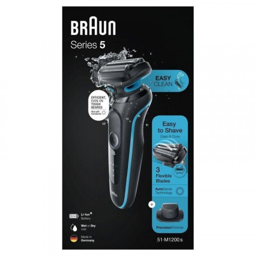 Braun Series 5 51-M1200s Afeitadora Seco/Mojado + Accesorio de Recorte