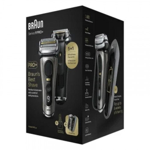 Braun Series 9 Pro+ 9575CC Wet & Dry Máquina de Afeitar de Láminas y Recortadora