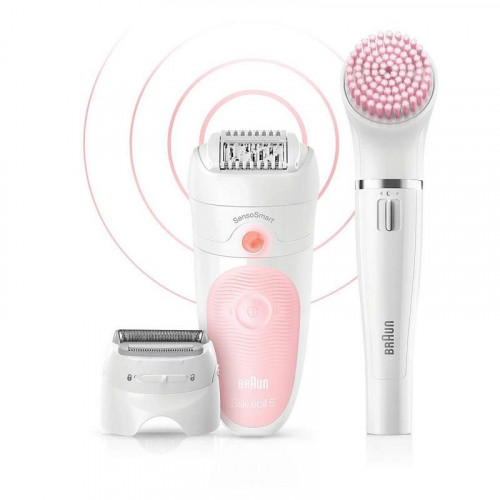 Braun Silk-épil 5 5/885 Depiladora Blanco/Rosa