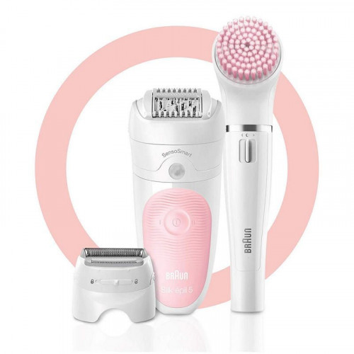 Braun Silk-épil 5 5/885 Depiladora Blanco/Rosa