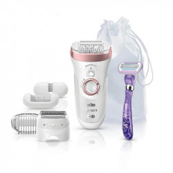 Braun Silk-épil 9 SensoSmart 9/870 Depiladora Inalámbrica Wet & Dry Oro Rosa