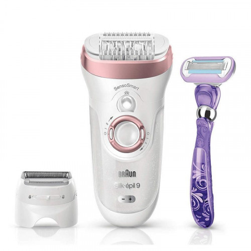 Braun Silk-épil 9 SensoSmart 9/870 Depiladora Inalámbrica Wet & Dry Oro Rosa