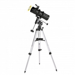 Bresser Pluto Telescopio Reflector 114/500 EQ Newton con Filtro Solar y Adaptador para Móvil
