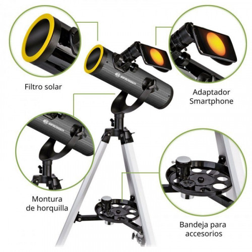 Bresser Solarix Telescopio Reflector AZ 76/350mm