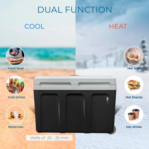 Briebe Nevera Portátil Eléctrica de Viaje Coche Camping 40 L