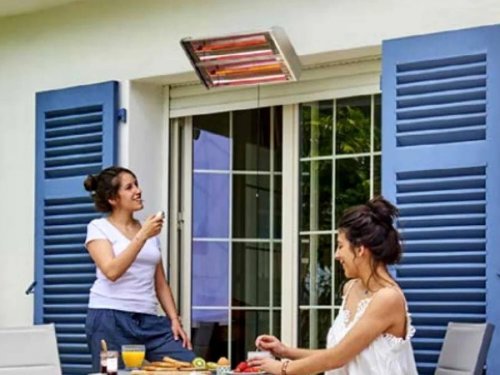 Britec Calentador eléctrico de exterior Riva 2000w