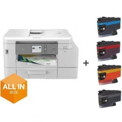 Brother MFC-J4540DWXL Impresora Multifunción Color WiFi Dúplex + Consumibles XL Blanca