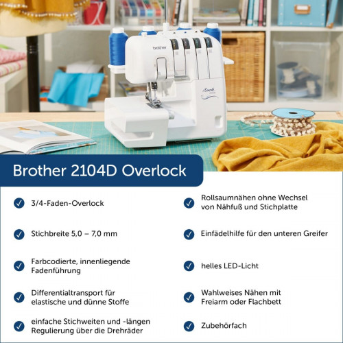 Brother Overlock 2104D