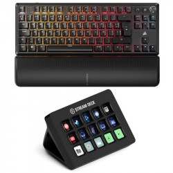 Bundle Corsair K70 CORE TKL Teclado Mecánico Gaming Inalámbrico RGB + Elgato Stream Deck MK.2