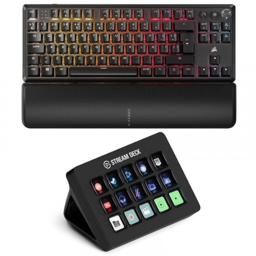 Bundle Corsair K70 CORE TKL Teclado Mecánico Gaming Inalámbrico RGB + Elgato Stream Deck MK.2