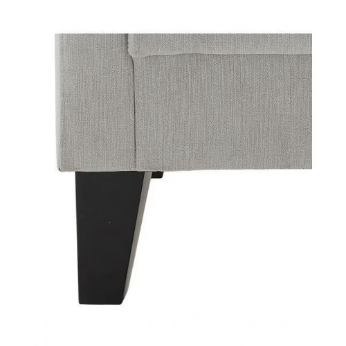 Butaca tapizada Moma Gris claro